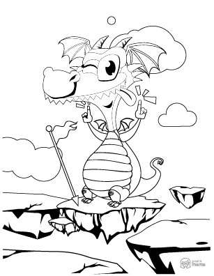 Cartoon coloring book free printable pages pdf by