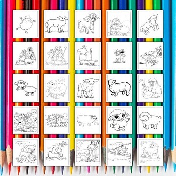 Keep your kids entertained with our printable funny sheep coloring pages pdf