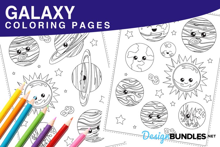 Galaxy coloring pages