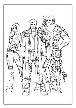 Discover the wonders of creativity with guardians of the galaxy coloring pages