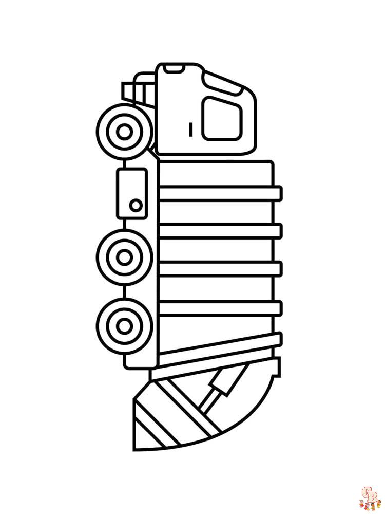 Free garbage truck coloring pages