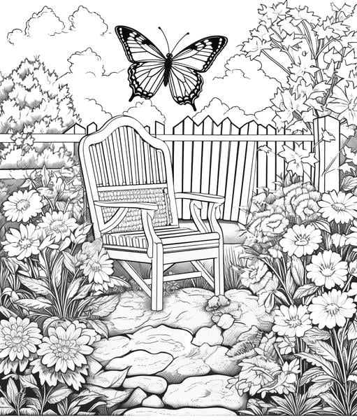 Free printable gardens coloring pages list