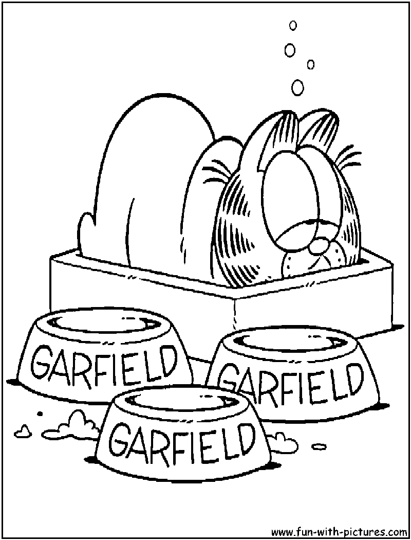 Garfield coloring pages