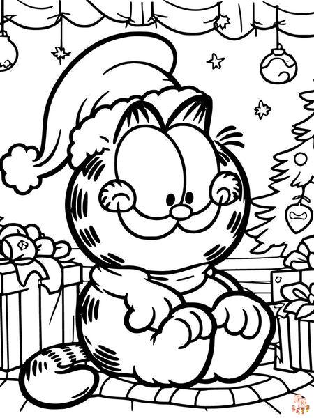 Fun and educational garfield coloring pages for kids