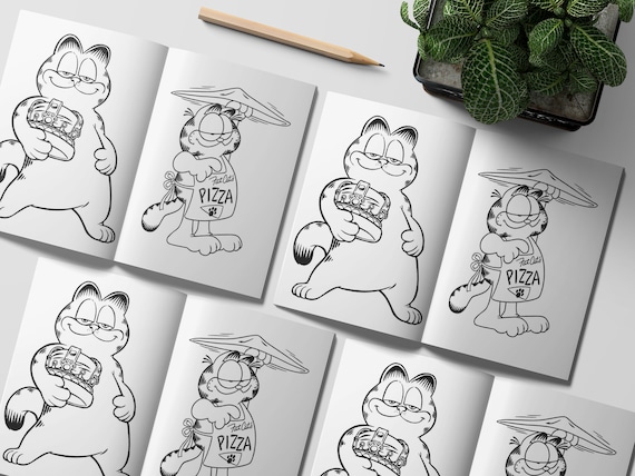 Garfield coloring book pages coloring pages printable download now