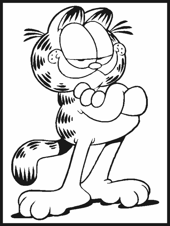 Garfield coloring page