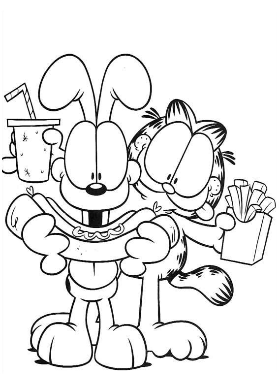 Coloring pages garfield coloring pages kids