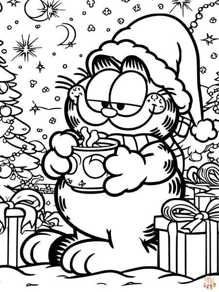 Fun and educational garfield coloring pages for kids