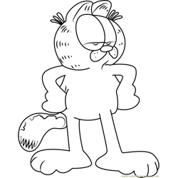 Garfield coloring pages for kids printable free download