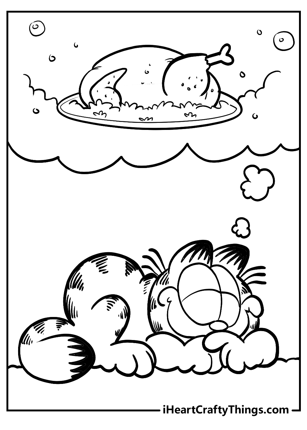 Printable garfield coloring pages updated
