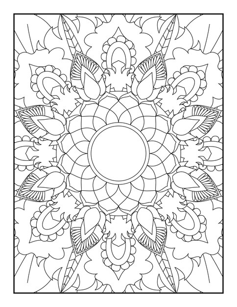 Premium vector mandala coloring pages mandala coloring book mandala coloring book pages coloring book for kids