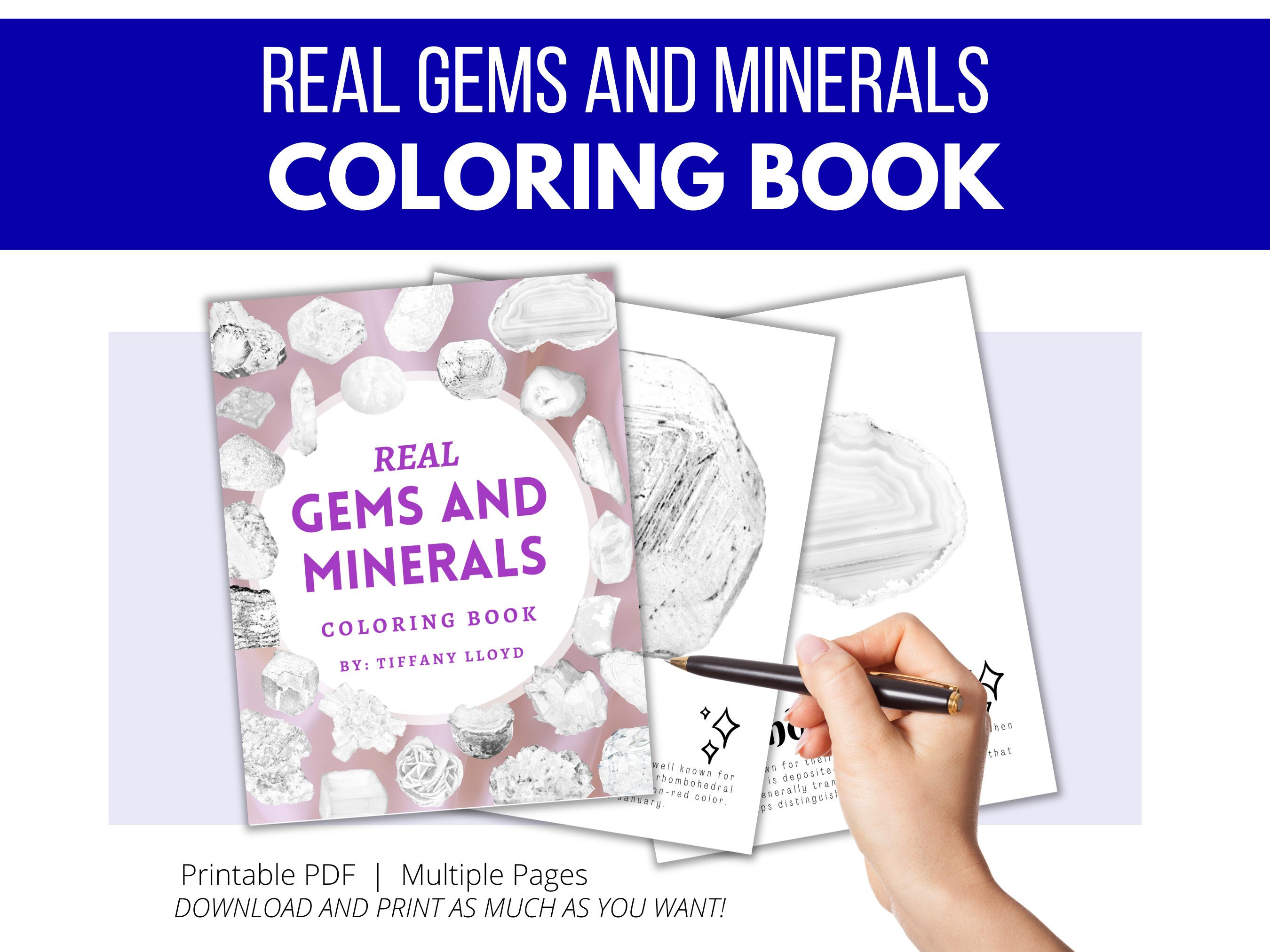 Gem coloring page