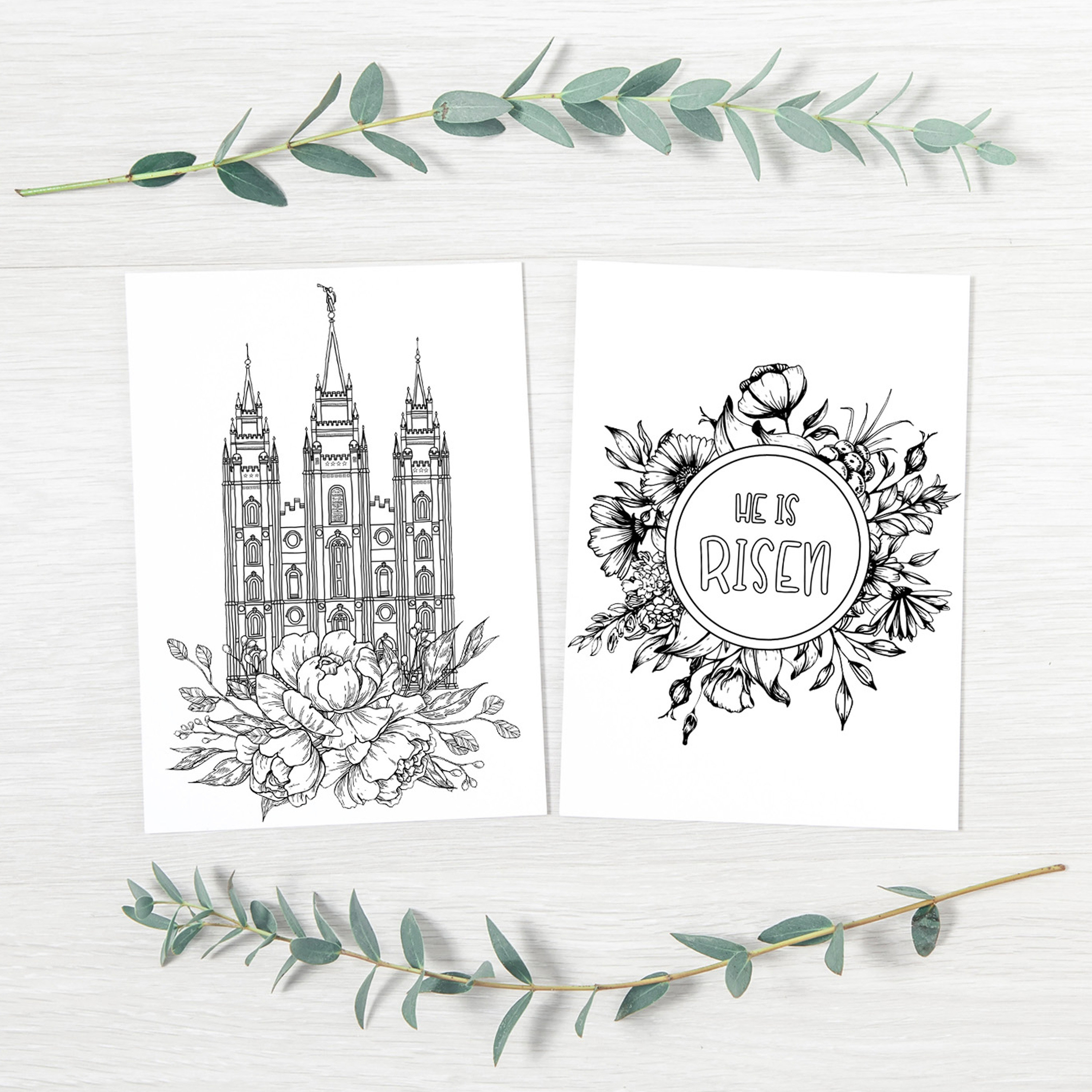 General conference coloring pages lds general conference activity booklet printable instant download