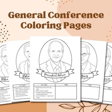 Best lds general conference printable activities coloring pages