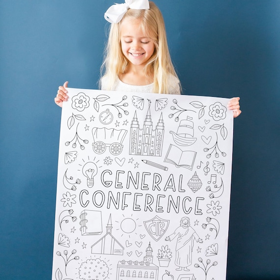 General conference coloring poster by alexa zurcher