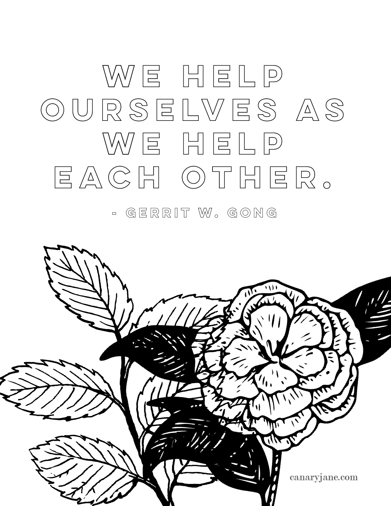 General conference quotes coloring pages printables â april