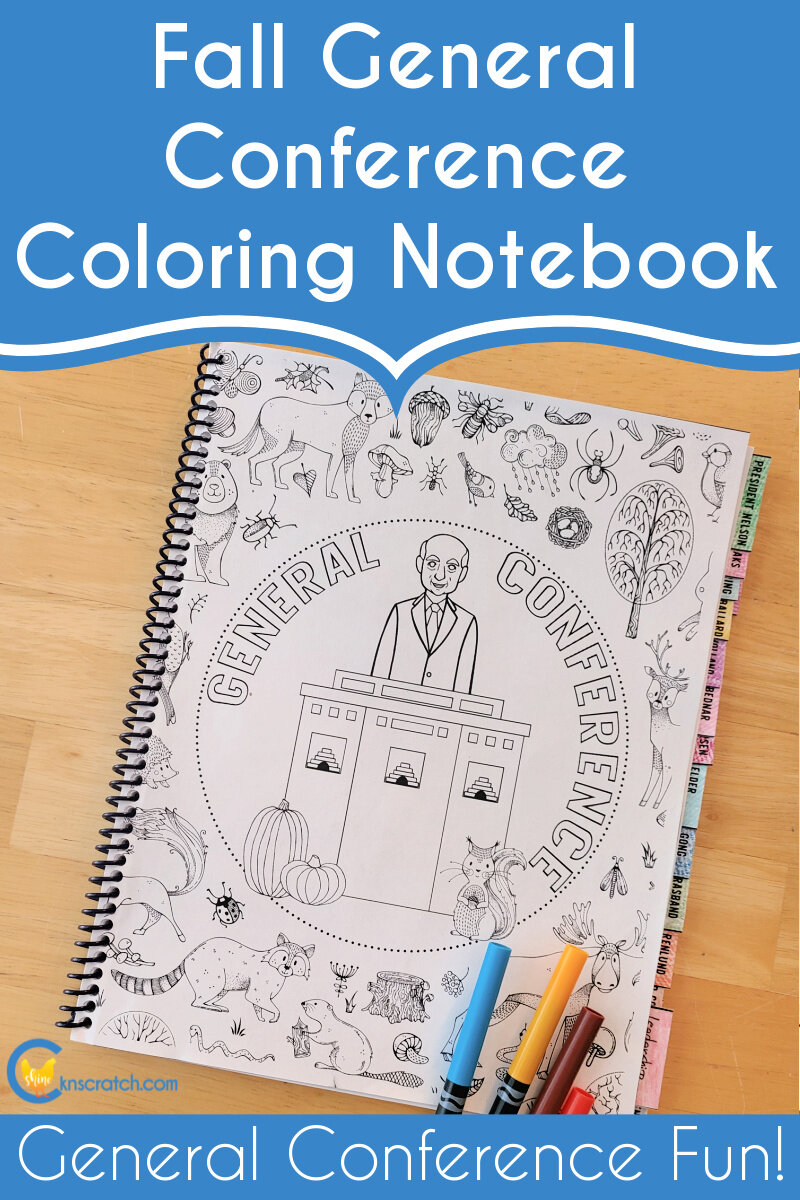 Fall general conference coloring notebook â chicken scratch n sniff
