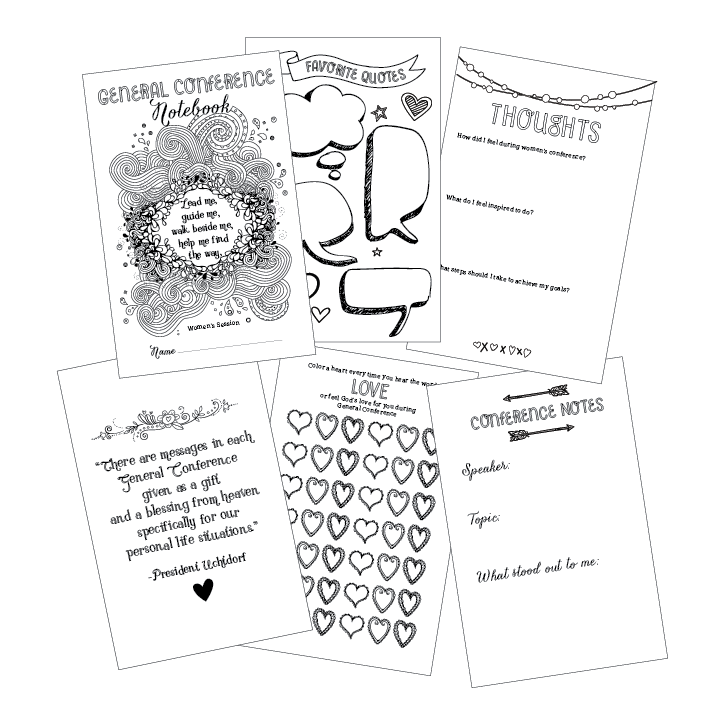 Womens session general conference coloring notebook â wants and wishes