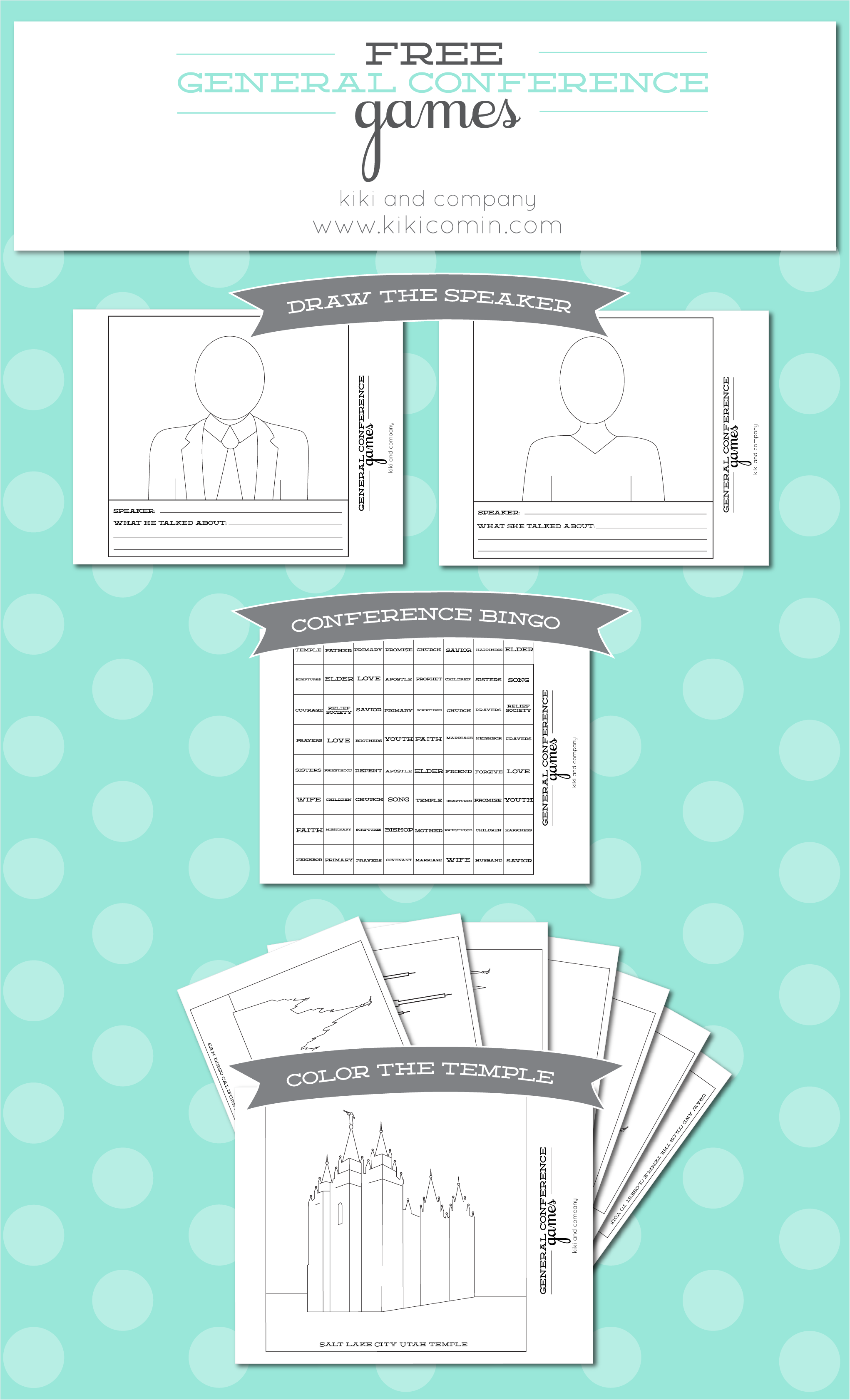 Free general conference printables for kids free printable