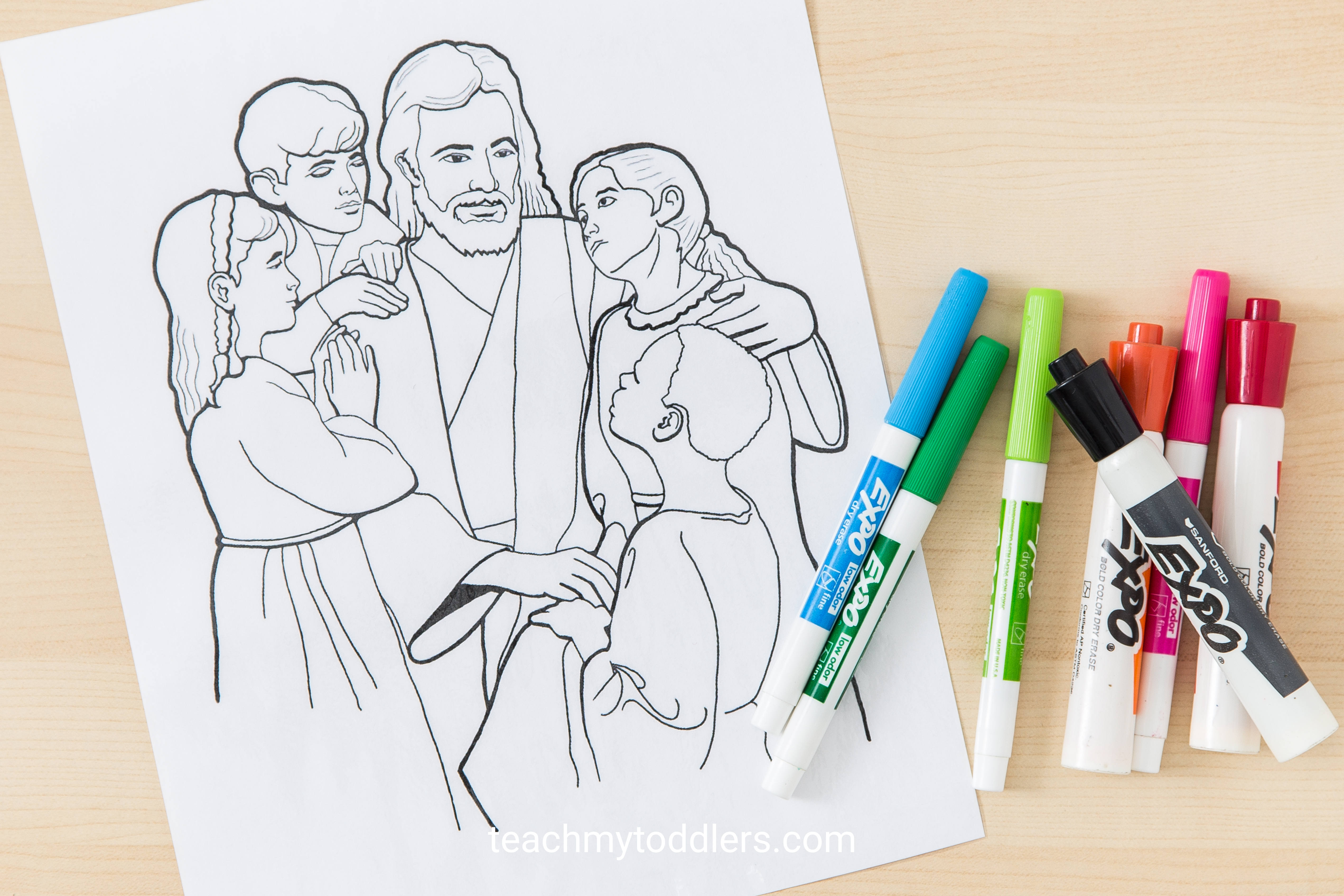 General conference dry erase marker coloring