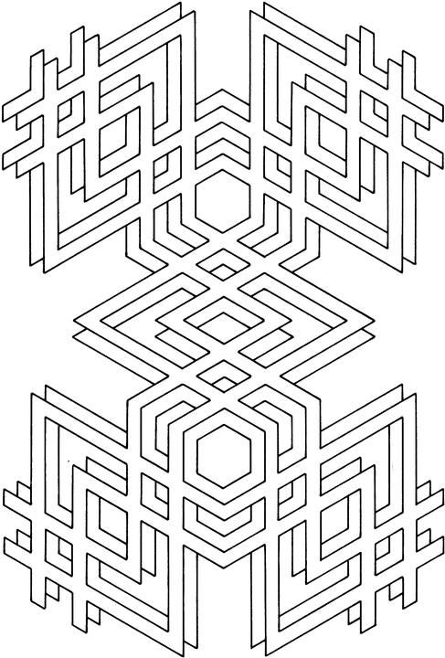 Coloring pages free printable geometric coloring pages