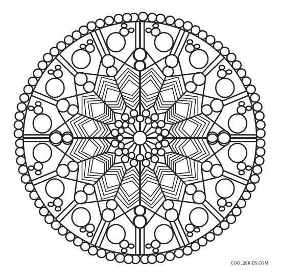 Free printable geometric coloring pages for kids