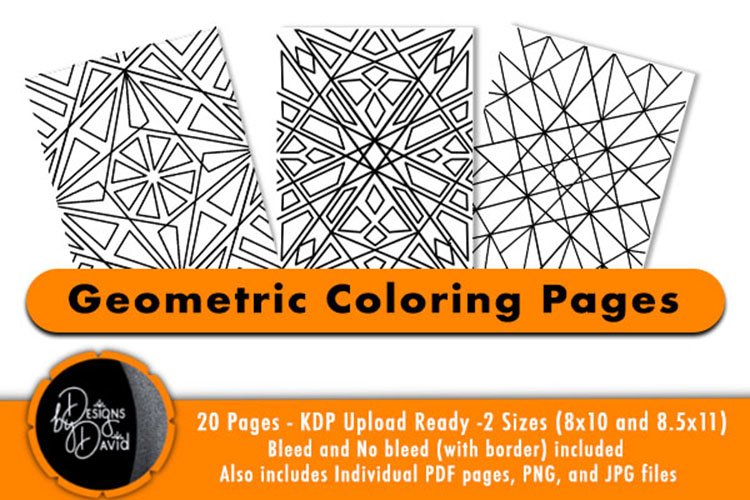 Geometric coloring pages