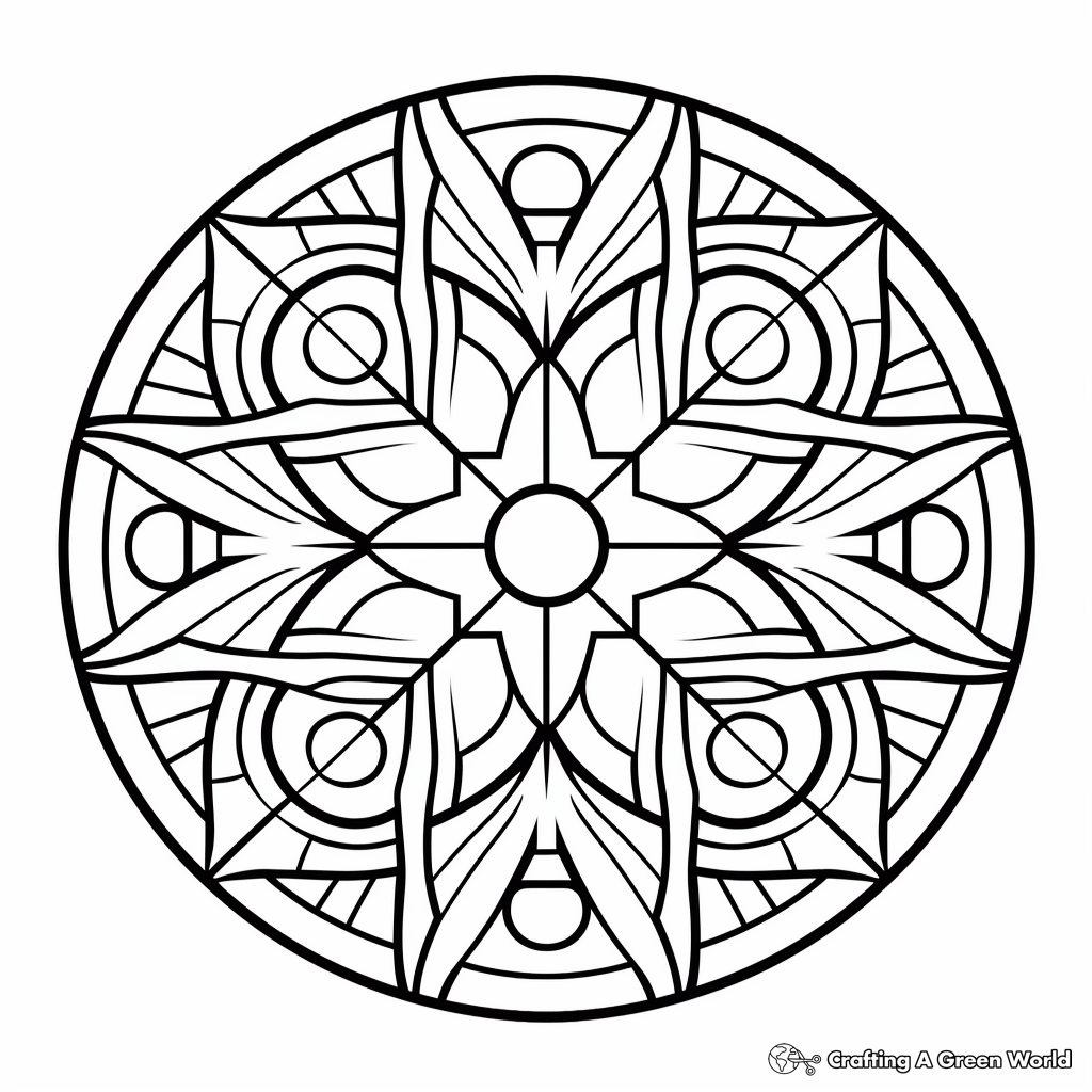 Geometric coloring pages