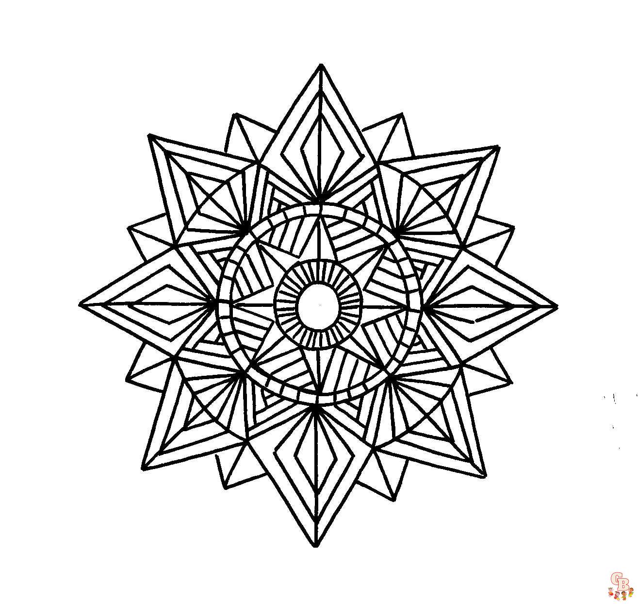 Free geometric coloring pages