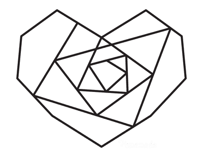 Adorable heart coloring pages for kids adults