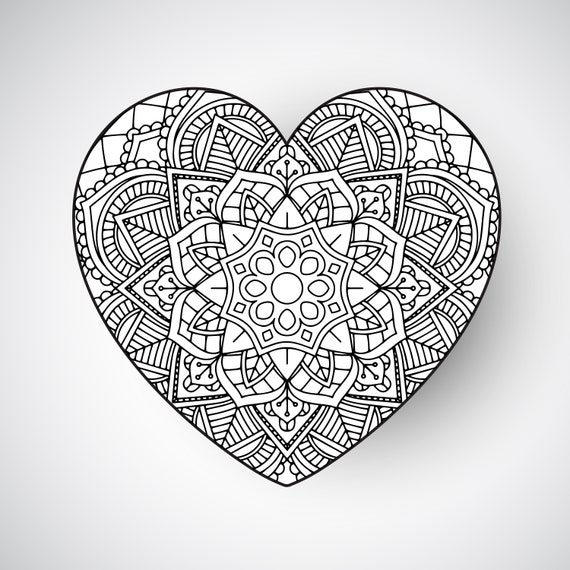 Printable mandala adult coloring pages mandala geometric coloring pages instant download