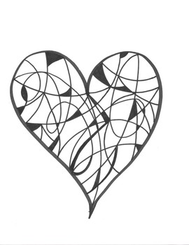 Beautiful designs printable heart coloring sheets valentines day