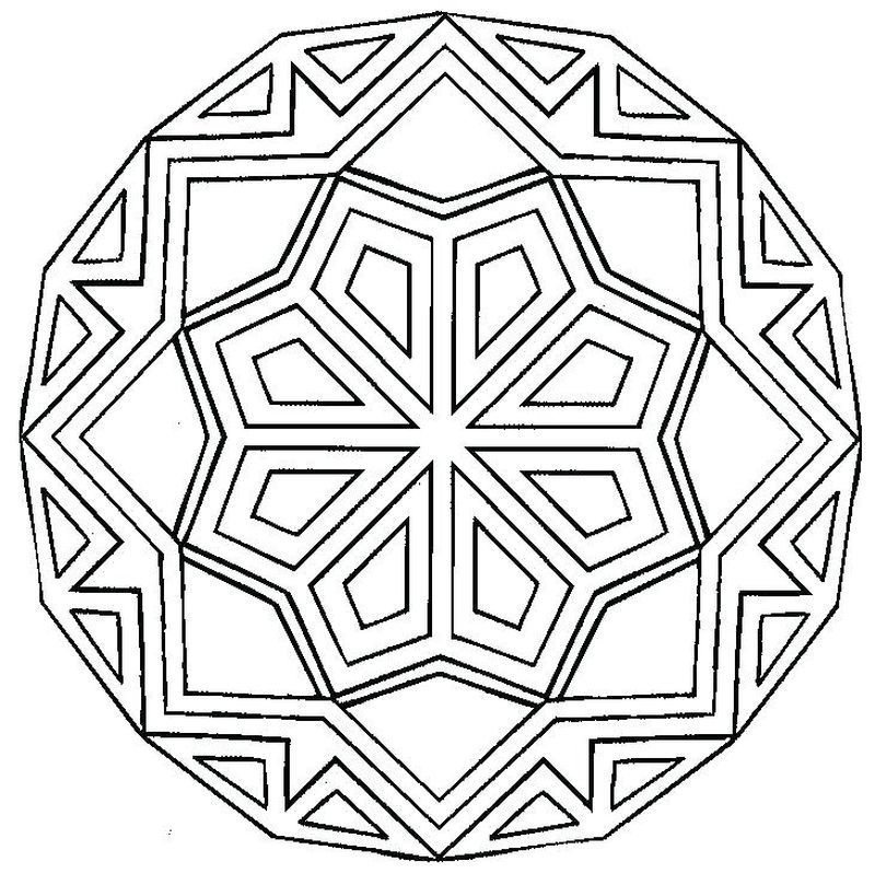 Printable geometric coloring pages pdf