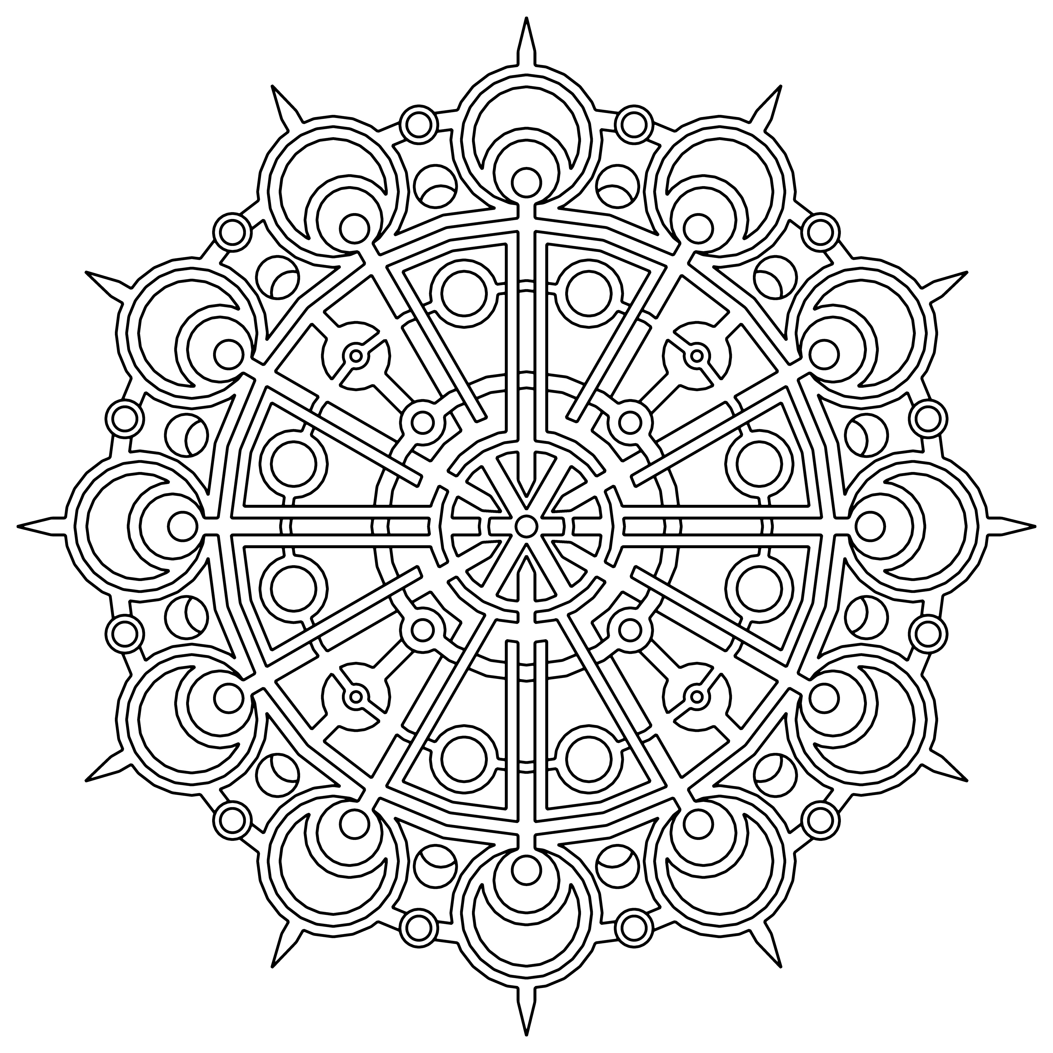 Free printable geometric coloring pages for kids