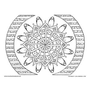 High resolution printable relaxing mandala coloring pages