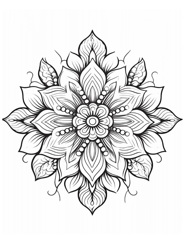 Mandala coloring pages hue therapy
