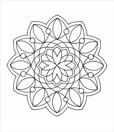 Geometric coloring page