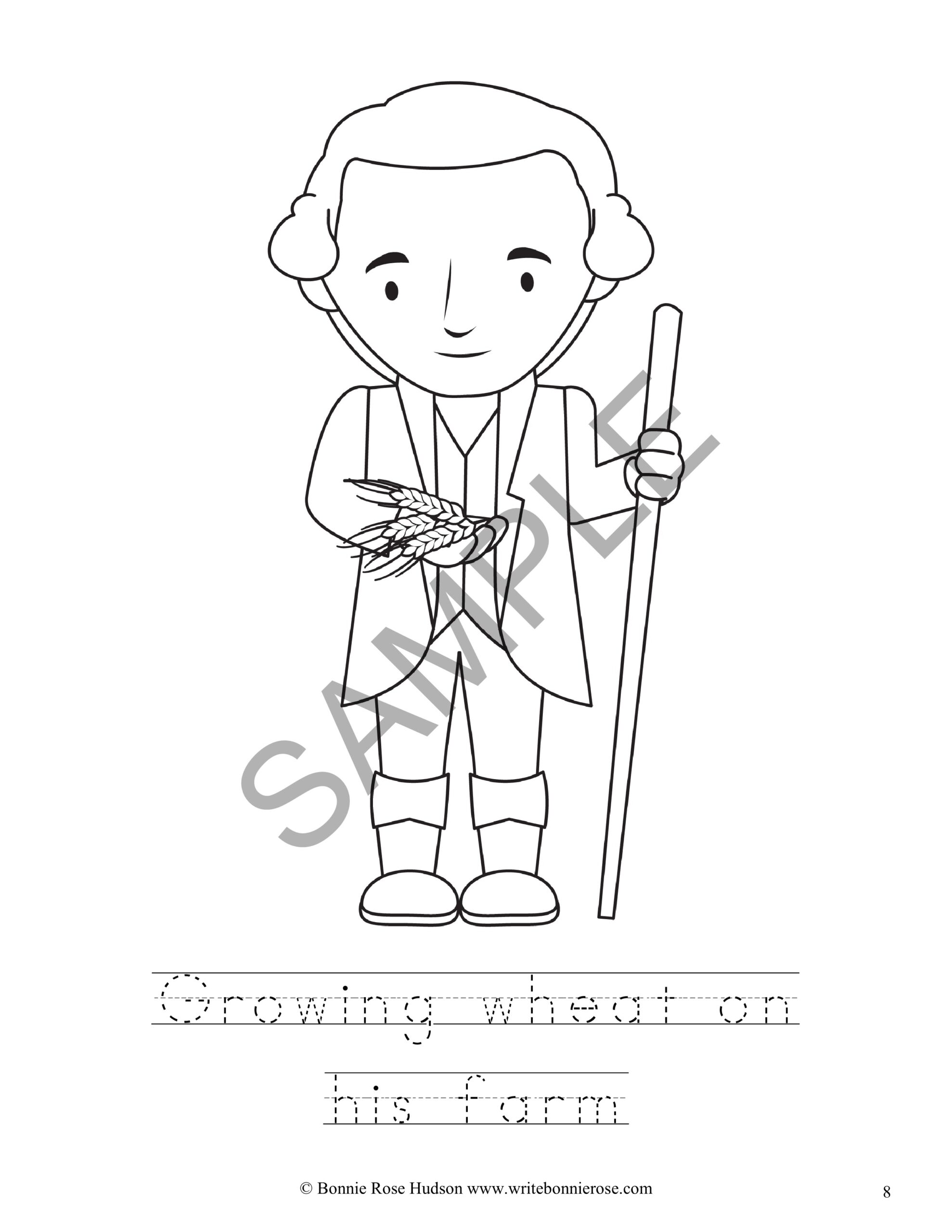 George washington coloring book