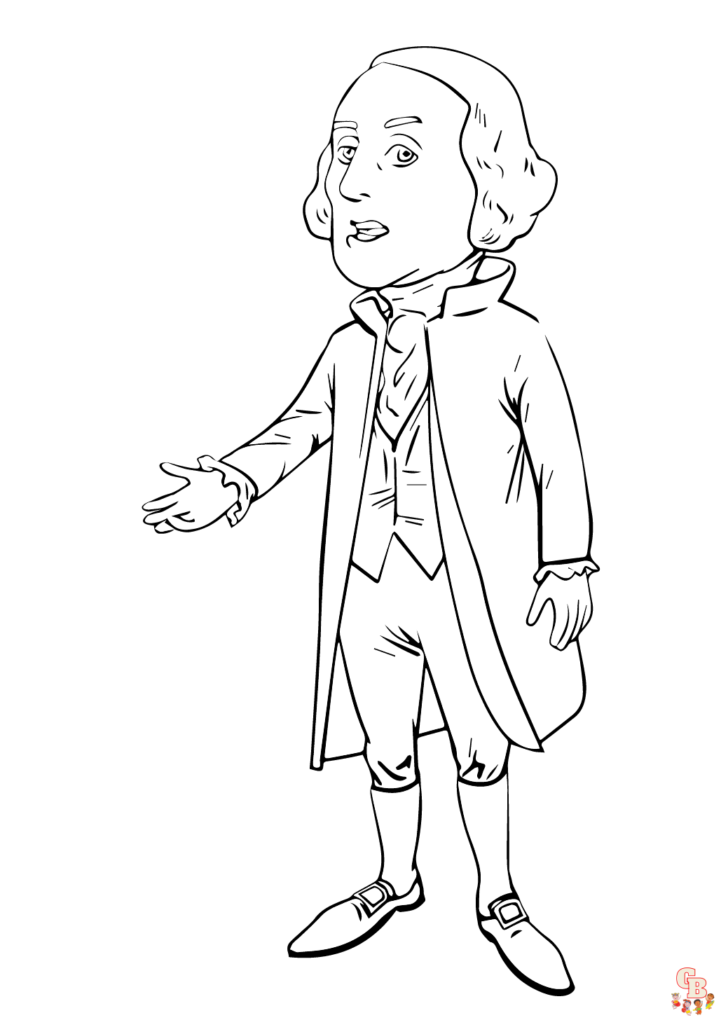 Printable george washington coloring pages free