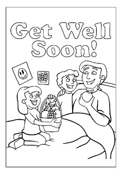 Printable get well soon coloring pages collection for kids express your love