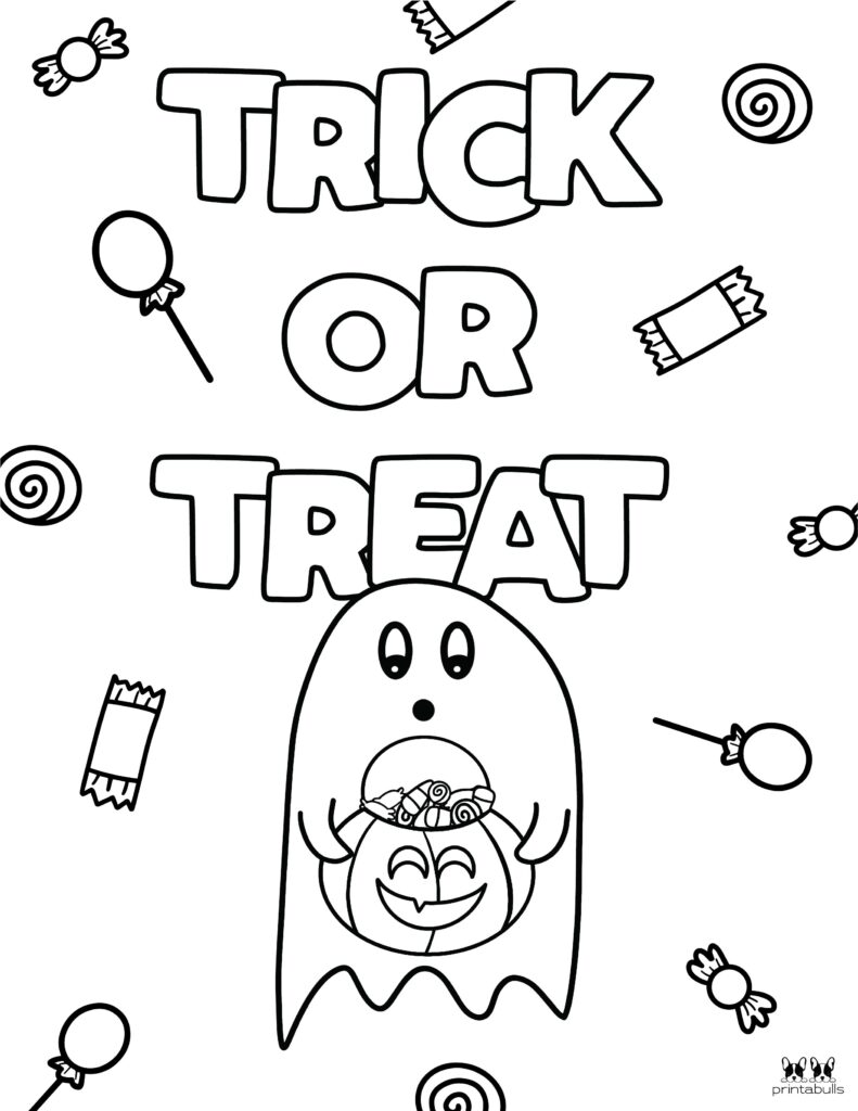 Free printable ghost coloring pages