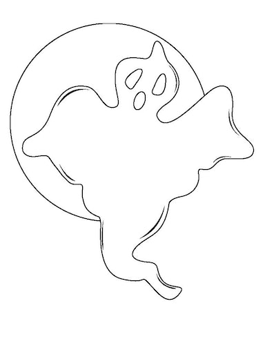 Cutest free ghost coloring pages you can print from home