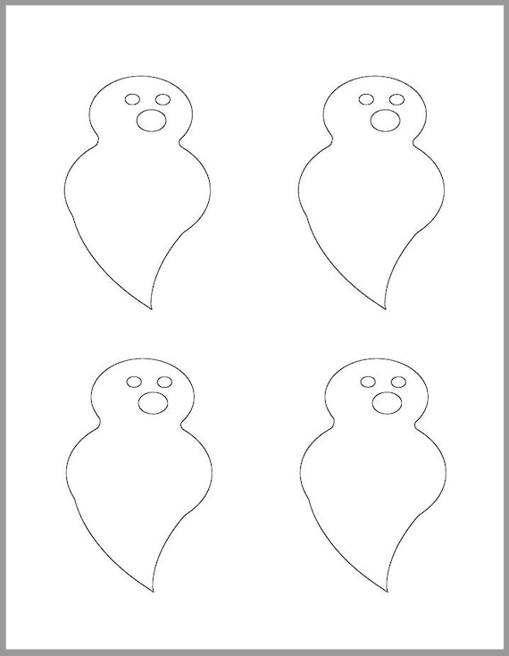 Inch halloween ghost template