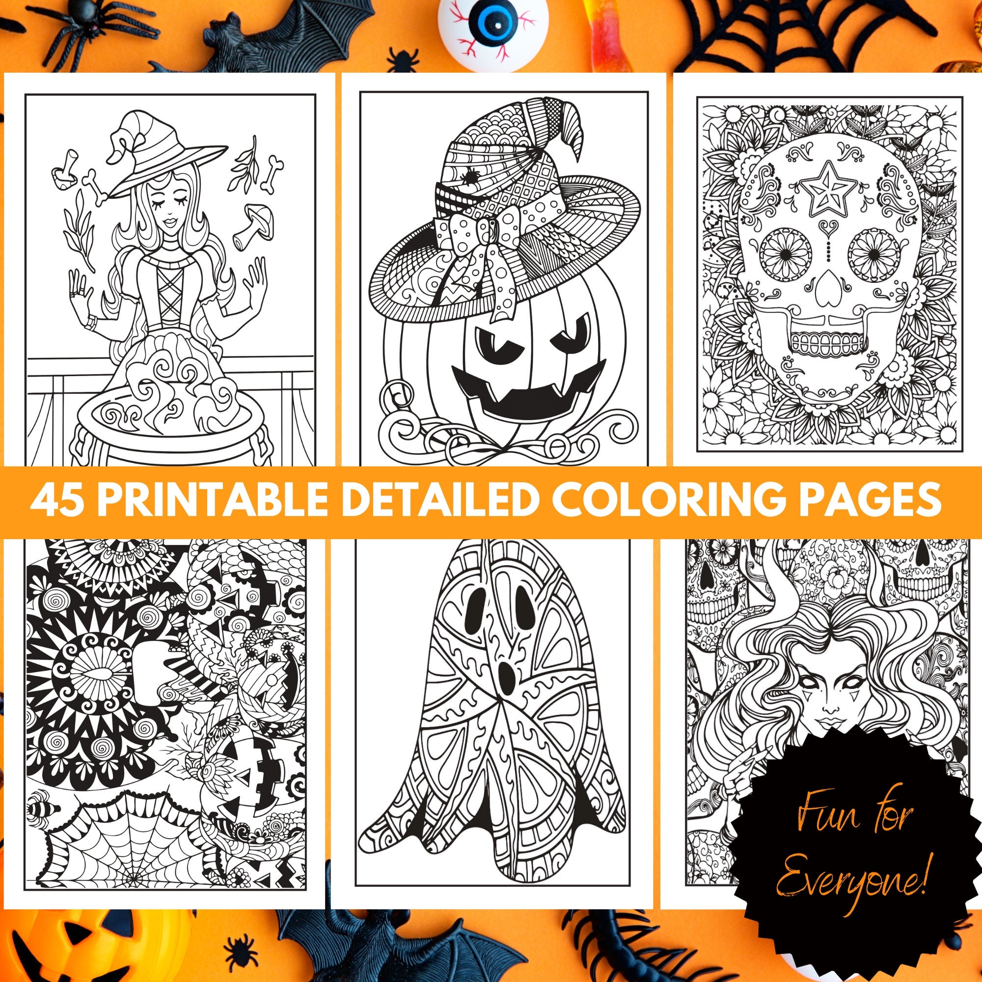 Halloween coloring pages for adults halloween coloring book halloween activity halloween coloring pages spooky ghost halloween for kids