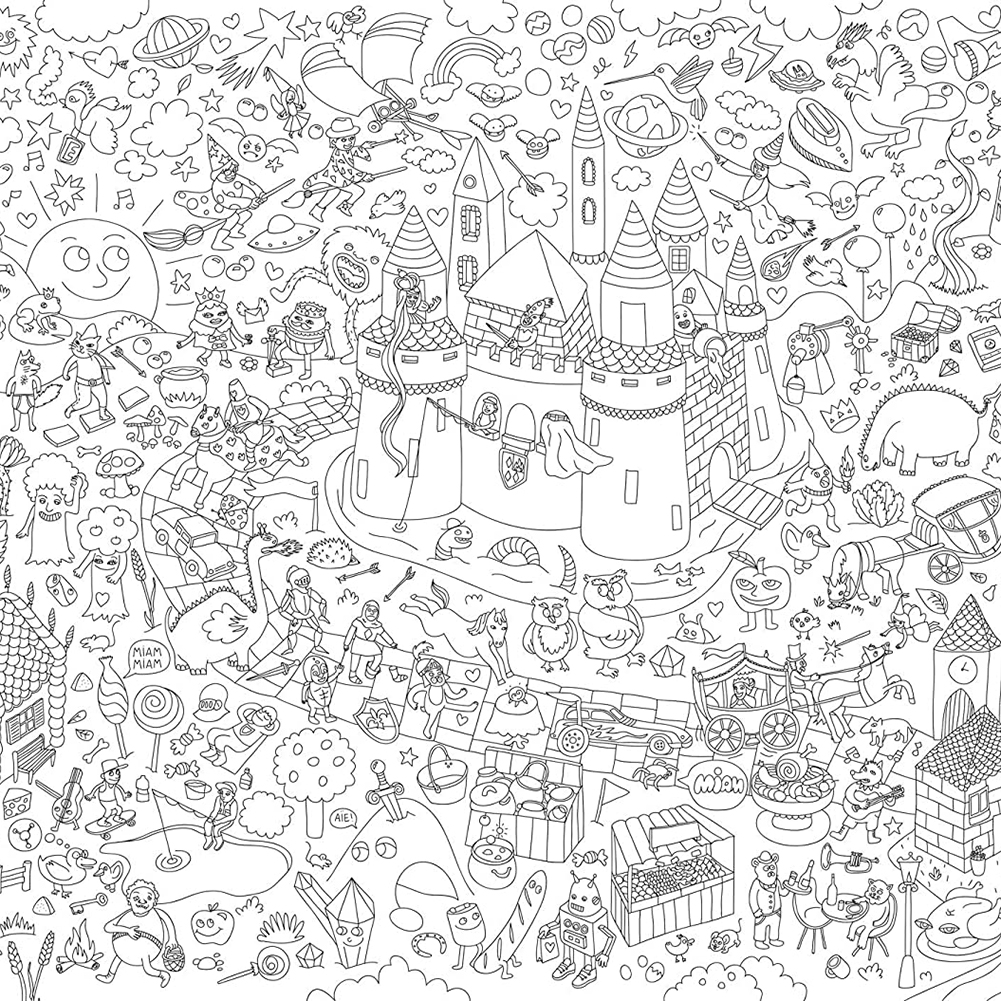 Giant coloring poster