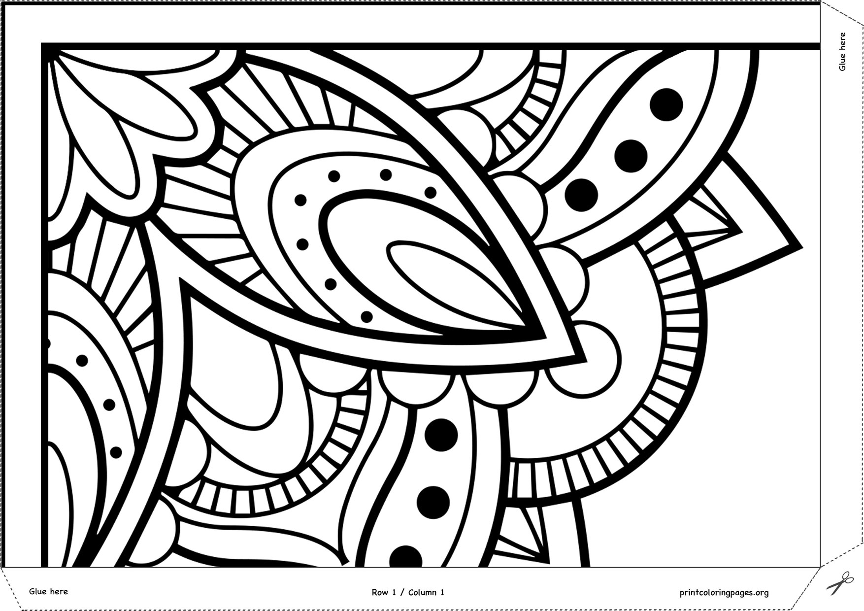 Printable giant coloring poster â mandala â giant coloring posters