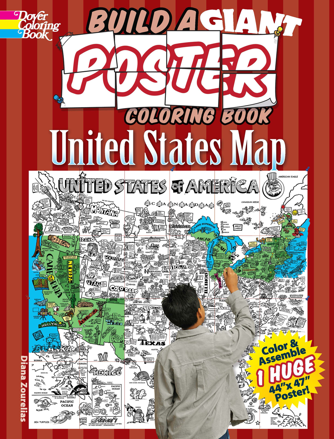 Build a giant poster coloring book