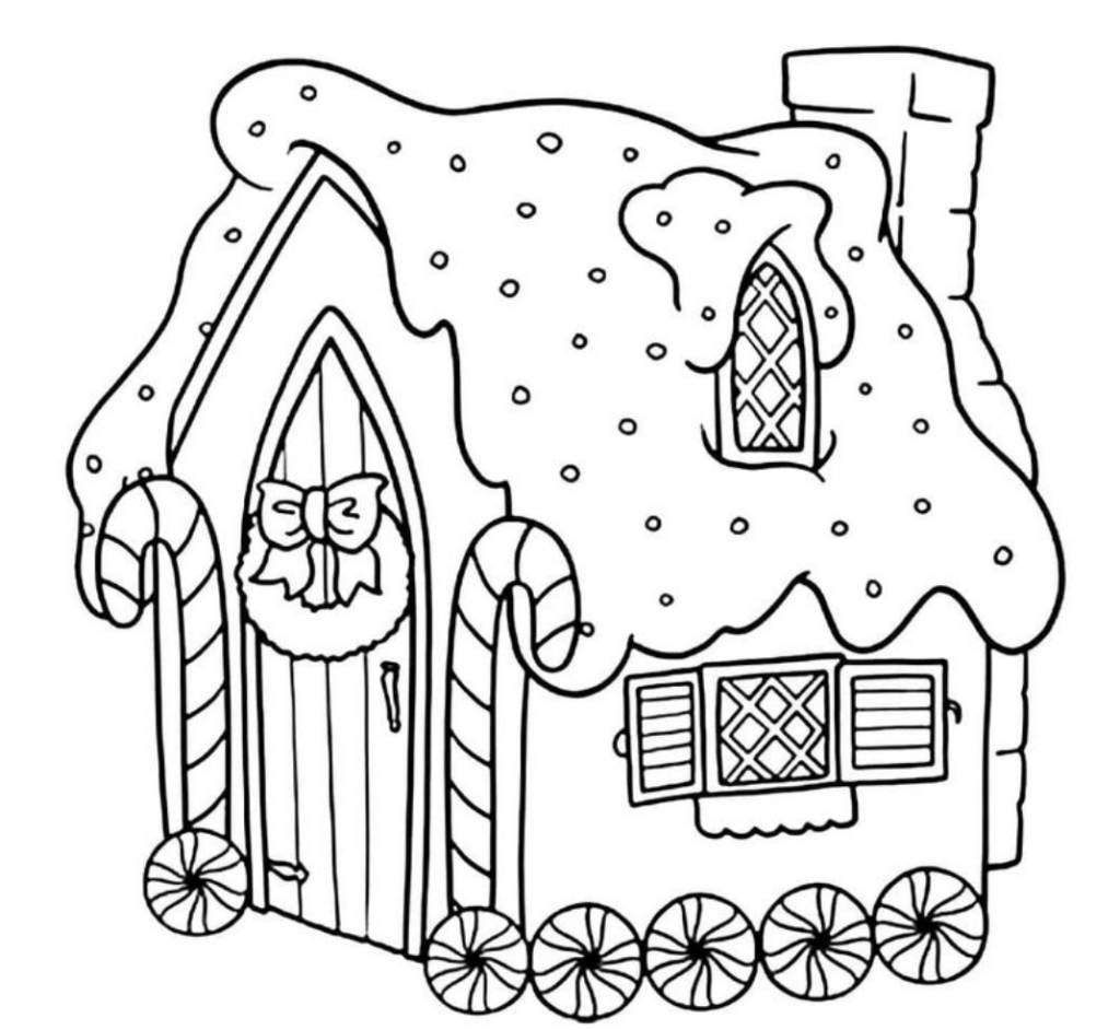 Creative holiday fun with gingerbread house coloring pages