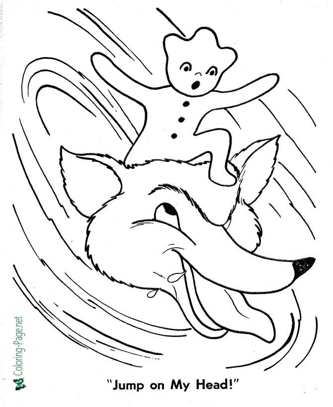 Fox coloring page