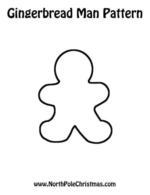 Gingerbread man template â blank coloring page craft ideas coloring